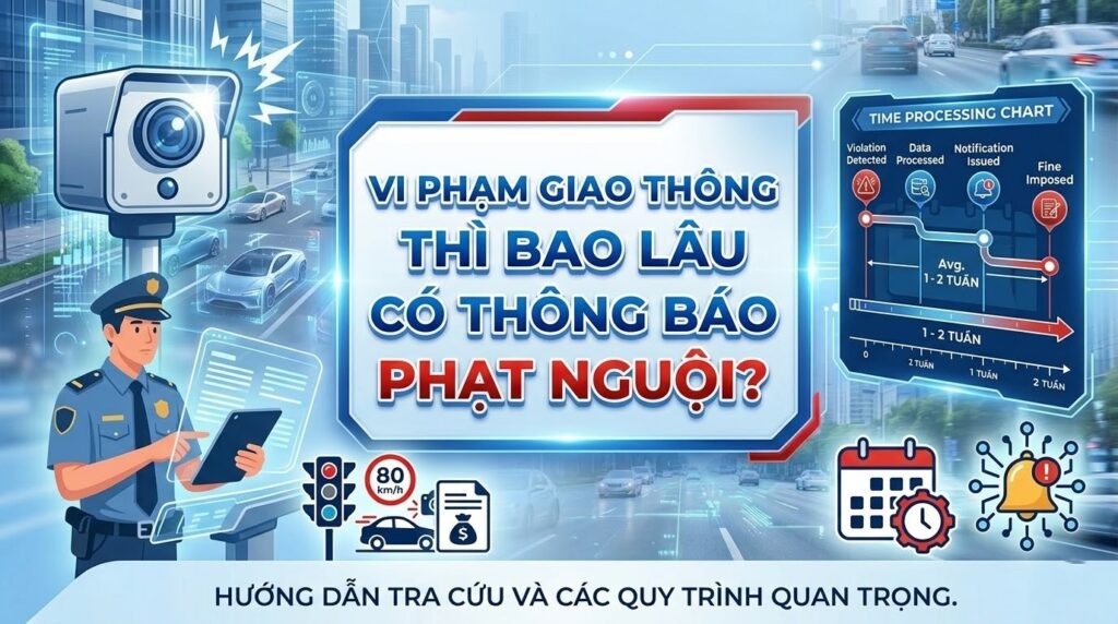 Vi phạm giao thông bao lâu có thông báo phạt nguội? (Cập nhật 2026)
