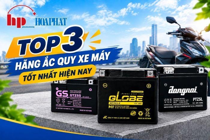 Top 3 Hãng Ắc Quy Xe Máy Tốt Nhất, Đáng Đồng Tiền Nhất Hiện Nay